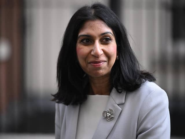 Attorney General Suella Braverman leaves 10 Downing Street following a Cabinet meeting. Picture: Leon Neal/Getty Images