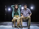 Hanna Khogali as Alia and Moe Bar-El as Tamer in You Bury Me PIC: Pamela Raith