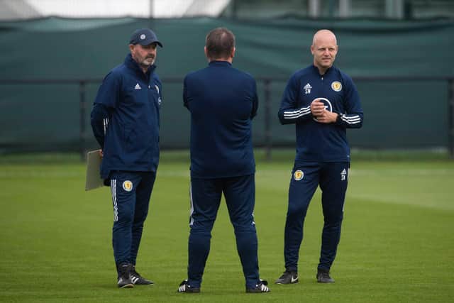 Steve Clarke, John Carver and Steven Naismith will be reunited for the next Scotland camp.