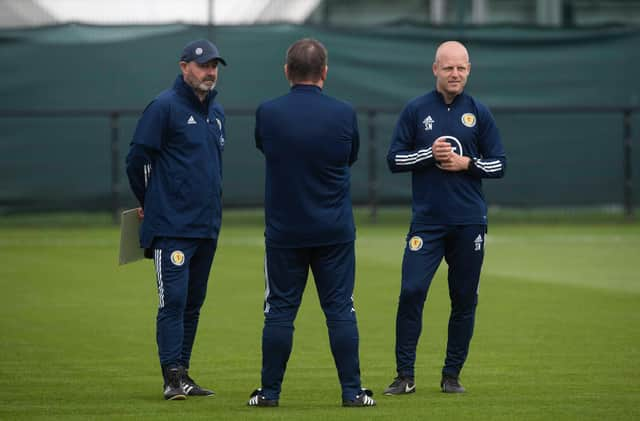 Steve Clarke, John Carver and Steven Naismith will be reunited for the next Scotland camp.