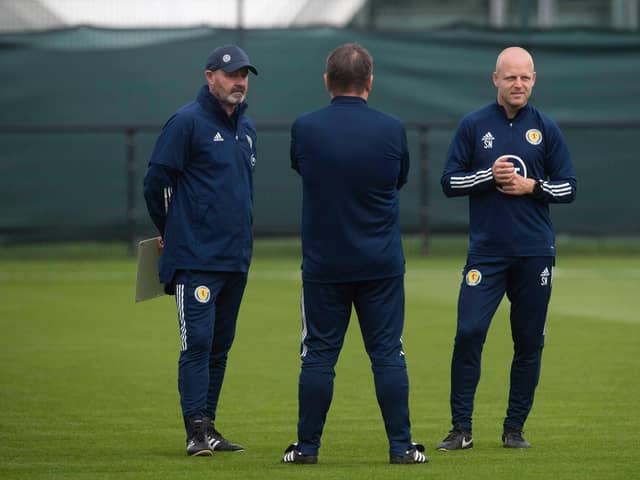 Steve Clarke, John Carver and Steven Naismith will be reunited for the next Scotland camp.