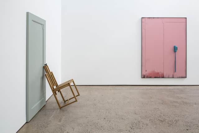 Installation view of No Clouds or Streams, No Information or Memory, by Martin Boyce