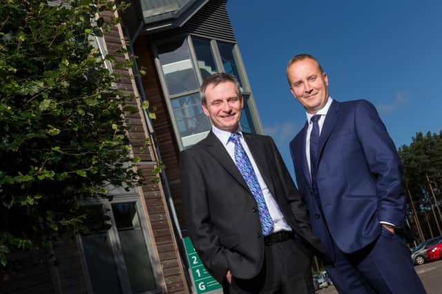 From left: Bancon CEO John Irvine and finance director Andrew Tweedie. Picture: Ross Johnston/Newsline Media.