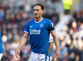 Rangers' Ben Davies is battling a knock picked up against Liverpool.