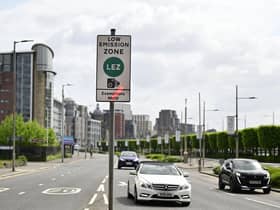 Glasgow's low emission zone is bounded by the M8, River Clyde and High Street/Saltmarket. Picture: John Devlin