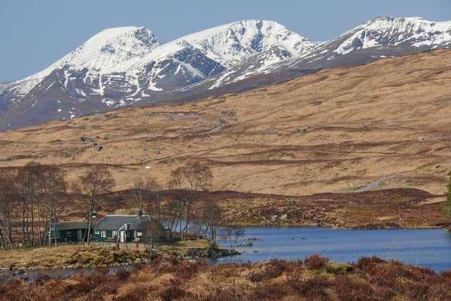 Loch Ossian youth hostel is ideally located for walkers looking to explore the remote wilderness of Rannoch Moor in the Highlands.