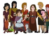 Some of the characters featured in the Chatterpast resource