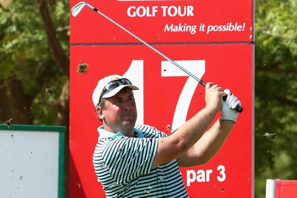 Tom Buchanan in action during the MENA Golf Tour Championship at Al Ain Equestrian, Shooting and Golf Club in 2014. Picture: Warren Little/Getty Images.