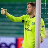 Neil Lennon sees "similarities" between young Celtic goalkeeper Conor Hazard and the club's former no.1 Craig Gordon. (Photo by Alan Harvey / SNS Group)