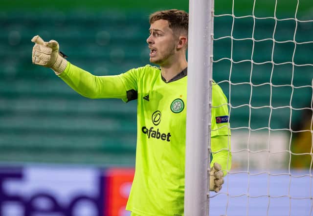 Neil Lennon sees "similarities" between young Celtic goalkeeper Conor Hazard and the club's former no.1 Craig Gordon. (Photo by Alan Harvey / SNS Group)