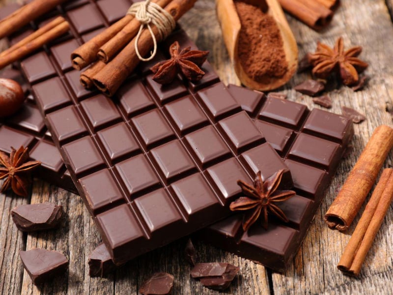Chocolate contains the chemical theobromine which is poisonous to dogs. Symptoms include twitching, high heart rate, hyperactivity, heart arrhythmias and seizures. 38 per cent of people were unaware of its toxicity.