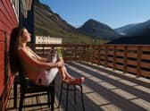 Daria Khelsengreen relaxes during a summer heat wave on the Arctic archipelago of Svalbard, which has seen record-breaking temperatures in recent years (Picture: Sean Gallup/Getty Images)