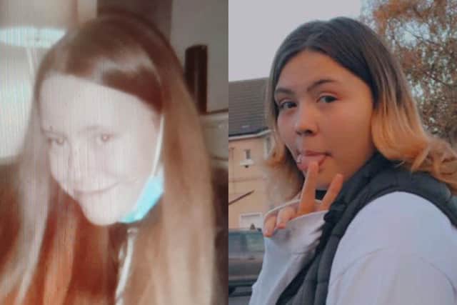 Police are currently trying to trace Tamzin McAdam (left) and Allisa McLardie (right), who are missing from Paisley.
