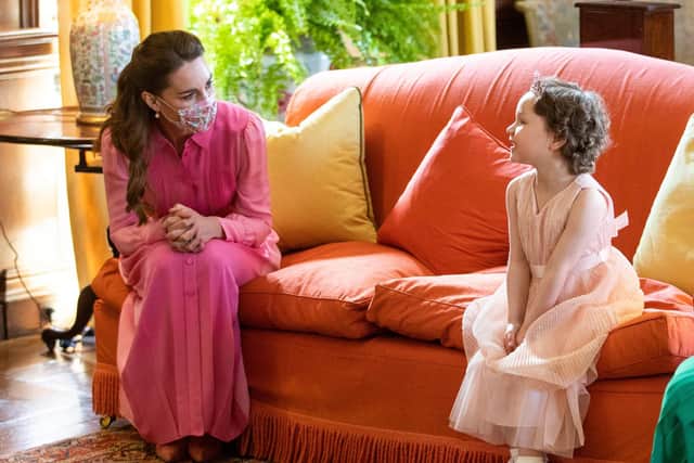 Kate wears pink for little girl who wanted to meet a princess
