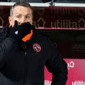 Dundee United manager Micky Mellon during the Scottish Premiership match between Dundee United and St Johnstone at Tannadice Park on January 12, 2021, in Dundee, Scotland. (Photo by Ross Parker / SNS Group)