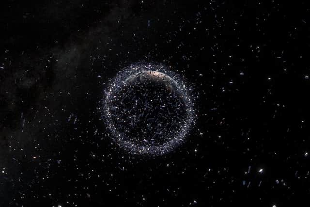 The European Space Agency has warned about the dangers posed by debris in orbit.
Picture: ESA
