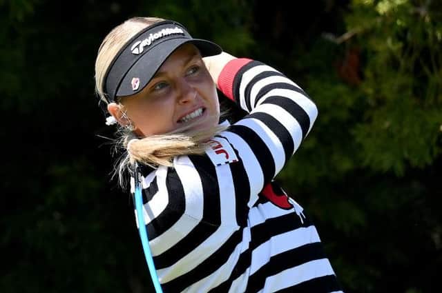 Charley Hull in action during the KIA Classic at Aviara Golf Club in Carlsbad, California, last week. Picture: Donald Miralle/Getty Images.