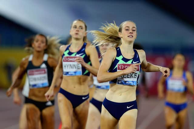 Jemma Reekie triumphs in the 800m at a meeting in Lievin, France.