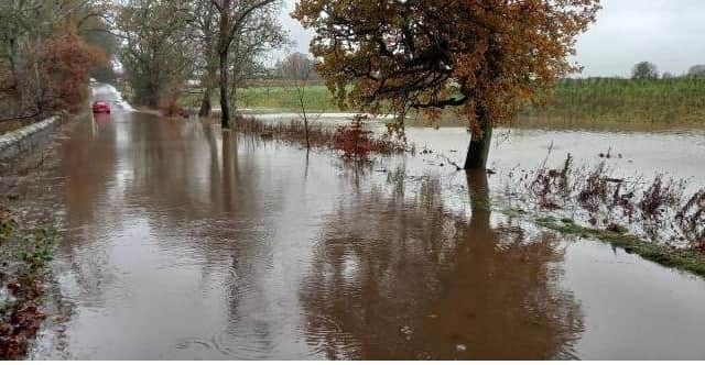 Picture via Angus Council showing the extent of the flooding. Some pump stations to remove surface water did not start automatically according to the council