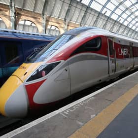 An Azuma rail LNER train at Kings Cross Station. The week-long overtime ban for train drivers will impact on services in Scotland. Picture: Jonathan Brady/PA Wire