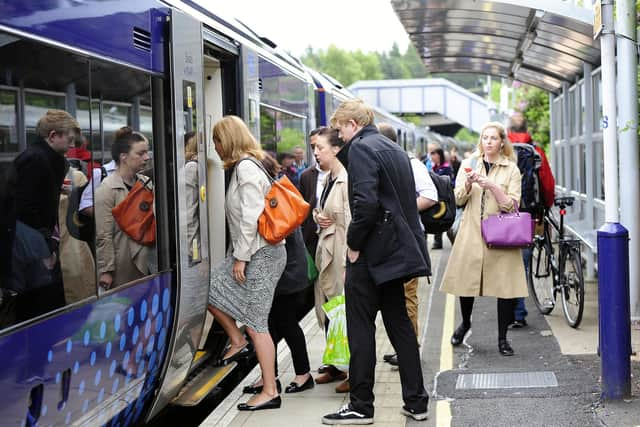 The app would automatically deduct the cost of the journey at the arrival station. (Photo by Michael Gillen/Falkirk Herald)