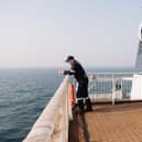 Jim Paterson on the deck of the Global Mercy.