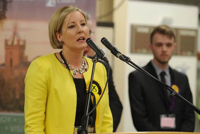 Livingston MP Hannah Bardell tried to intervene as Maginnis bullied a security guard but said she was treated 'rudely and aggressively' by the life peer (Picture: Neil Hanna)