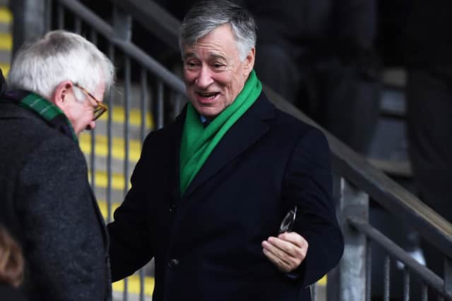 Hibs owner Ron Gordon praised the club's fans. Picture: SNS