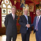 L-R, Jonathan Wotherspoon, James Wotherspoon, Angus MacLeod, Rod MacLean. Jonathan and James Wotherspoon are of Macandrew & Jenkins, while Angus Macleod and Rod MacLean represent WJM as head of the Inverness office and managing partner respectively. Picture by Ewen Weatherspoon