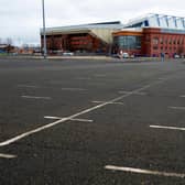 A general view of the Albion Car Park at Ibrox