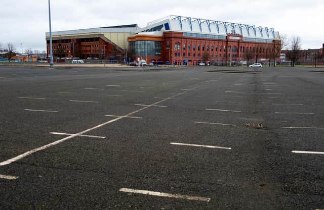 A general view of the Albion Car Park at Ibrox