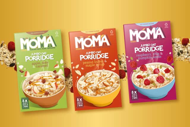 Moma was founded by Tom Mercer in 2006 as a challenger brand in the porridge market, using quality British jumbo oats.