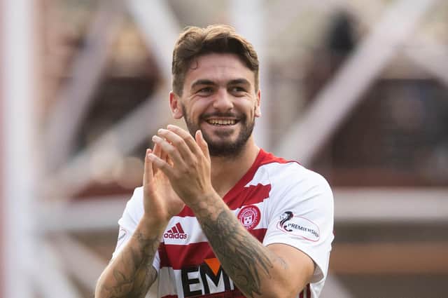 Former Hamilton striker George Oakley is closing in on a move to Kilmarnock. (Photo by Craig Foy / SNS Group)