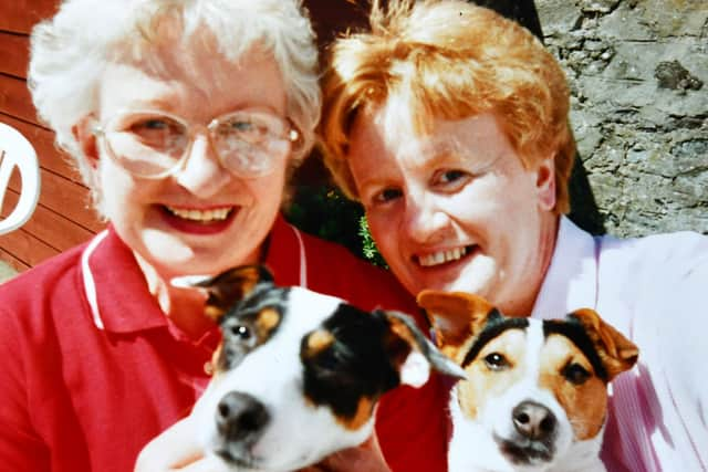 Joyce Langlands with her mother, June Langlands, who has dementia.