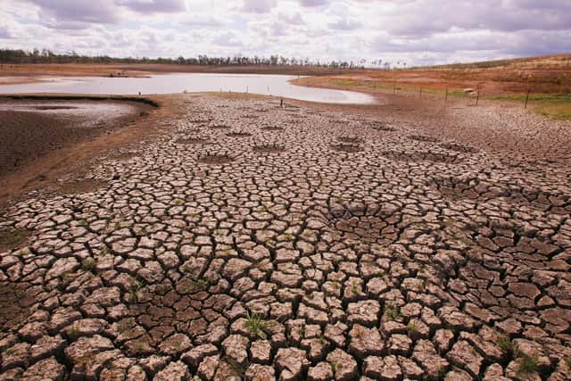 A drought has resulted in significantly reduced water levels in the main reservoir for the greater Brisbane area in Australia (Picture: Jonathan Wood/Getty Images)