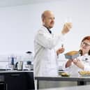 (Left to right) Dr Julien Lonchamp and Catriona Liddle, from Queen Margaret University in Edinburgh. Picture: Malcolm Cochrane Photography