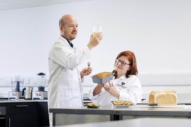 (Left to right) Dr Julien Lonchamp and Catriona Liddle, from Queen Margaret University in Edinburgh. Picture: Malcolm Cochrane Photography