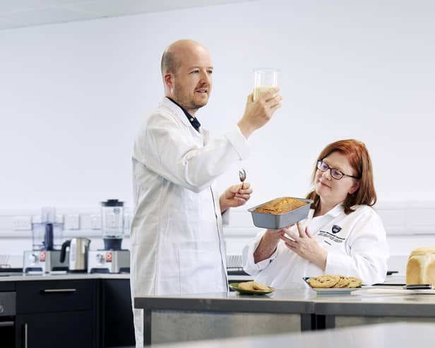 (Left to right) Dr Julien Lonchamp and Catriona Liddle, from Queen Margaret University in Edinburgh. Picture: Malcolm Cochrane Photography