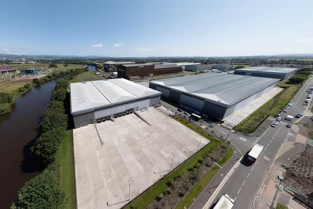 The Westway 200 and Westway 90 developments next to Glasgow Airport.