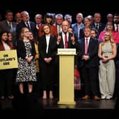 First Minister John Swinney and colleagues mark one year until Scottish Parliament election on 7 May  2025 (Picture: Jeff J Mitchell/Getty Images)