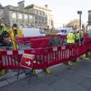 Tram works in Edinburgh's Bernard Street in November 2019 (Picture: Ian Rutherford)