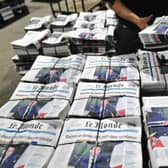 Well-known French newspaper Le Monde was among those targeted. Picture: AFP via Getty Images