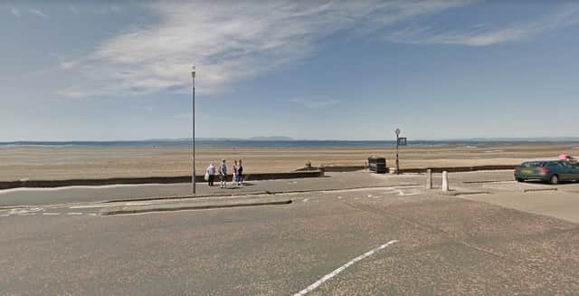 Ayr Beach where the incident took place this evening. (Photo: Google Maps).