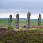 The Ring of Brodgar, the third largest stone circle in the British Isles, on Orkney