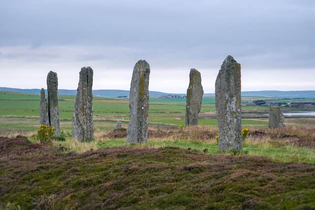The Ring of Brodgar, the third largest stone circle in the British Isles, on Orkney