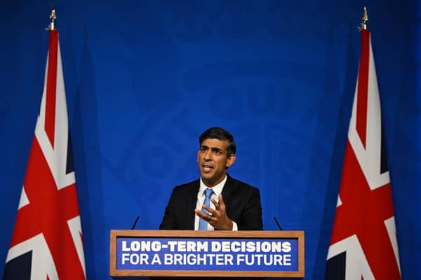 Rishi Sunak's recent change of tack on net zero seems more about electoral tactics than sensible management of the country (Picture: Justin Tallis/WPA pool/Getty Images)