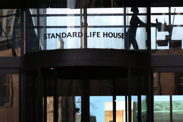 A view of part of the landmark Standard Life House building on Lothian Road in Edinburgh.