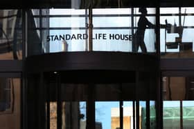 A view of part of the landmark Standard Life House building on Lothian Road in Edinburgh.
