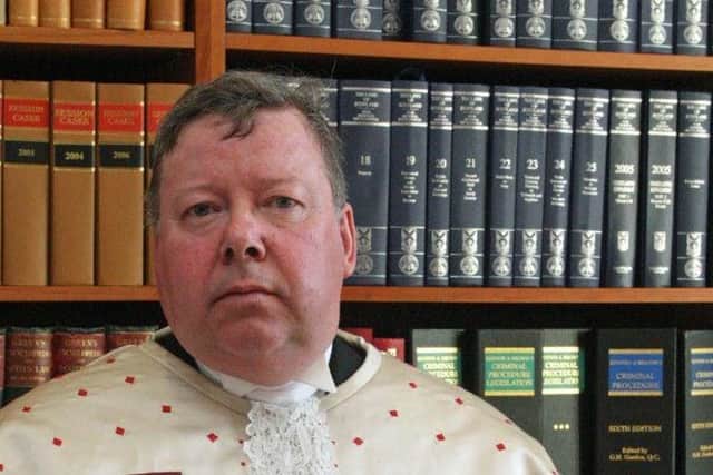 Lord Carloway, the Lord Justice General. Picture: Lesley Donald