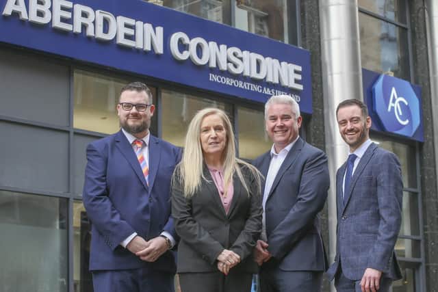 Left to right: Graeme McClumpha, Eleanor Hamilton, David Orr and Paddy O’Donnell.